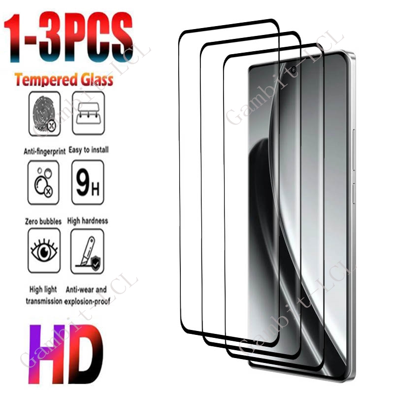 Realme Gt 6 - 1-3 uds 3D curvado vidrio templado