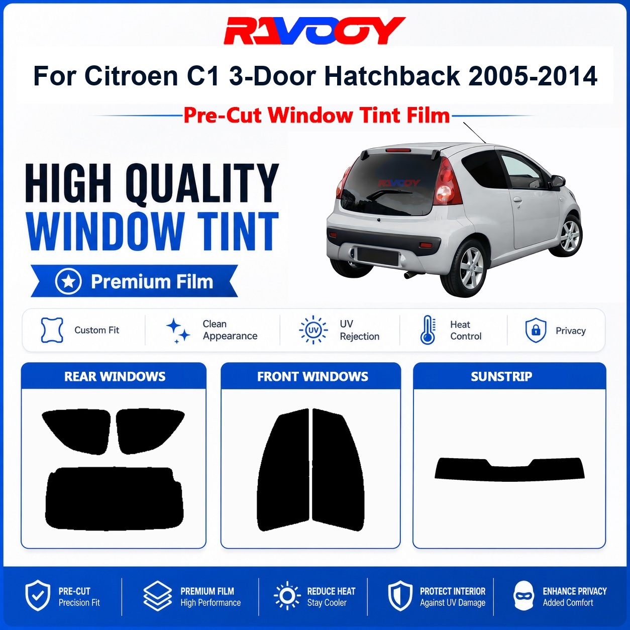 Privacy Screen Protector - Película de privacidad para ventanas delanteras