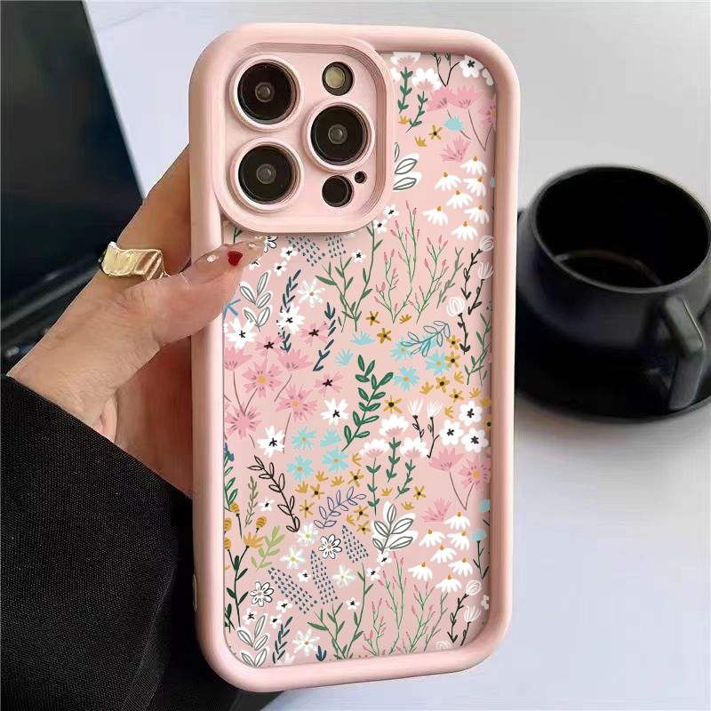 Xiaomi Redmi Note 13 - Funda Rosa con Diseño Floral de