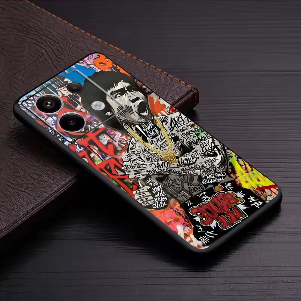 Banksy Graffiti Art funda de t - Xiaomi Redmi Note 13 reseña y precio